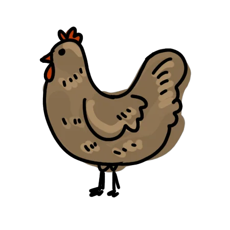Icon eines Huhn mit Eiern